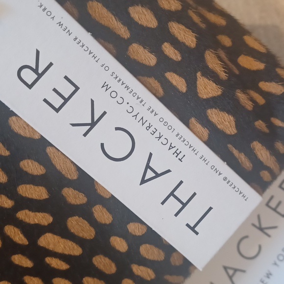 NWT THACKER New York Caramel Spotted Dyed Cow Fur Versatile Kara Crossbody Bag - Picture 3 of 13